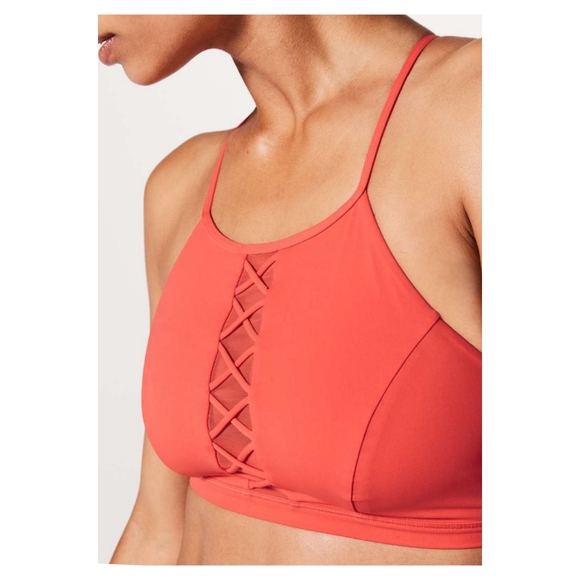 Lululemon Shoreline Top - Red Orange - Picture 5 of 7